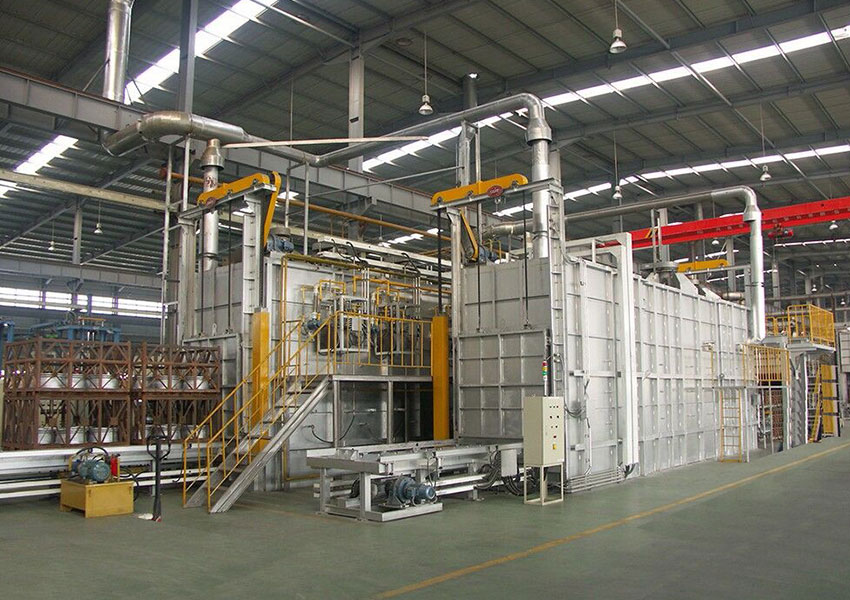 Continuous aluminum alloy heat treatment furnace